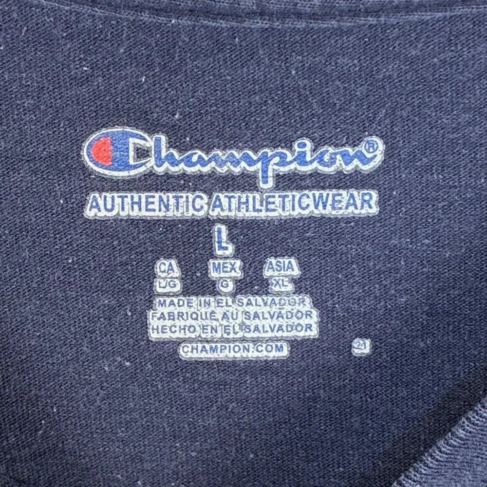 Champion United States Space Force Mens L Logo Navy Blue Shirt Military SpaceX - Picture 6 of 6